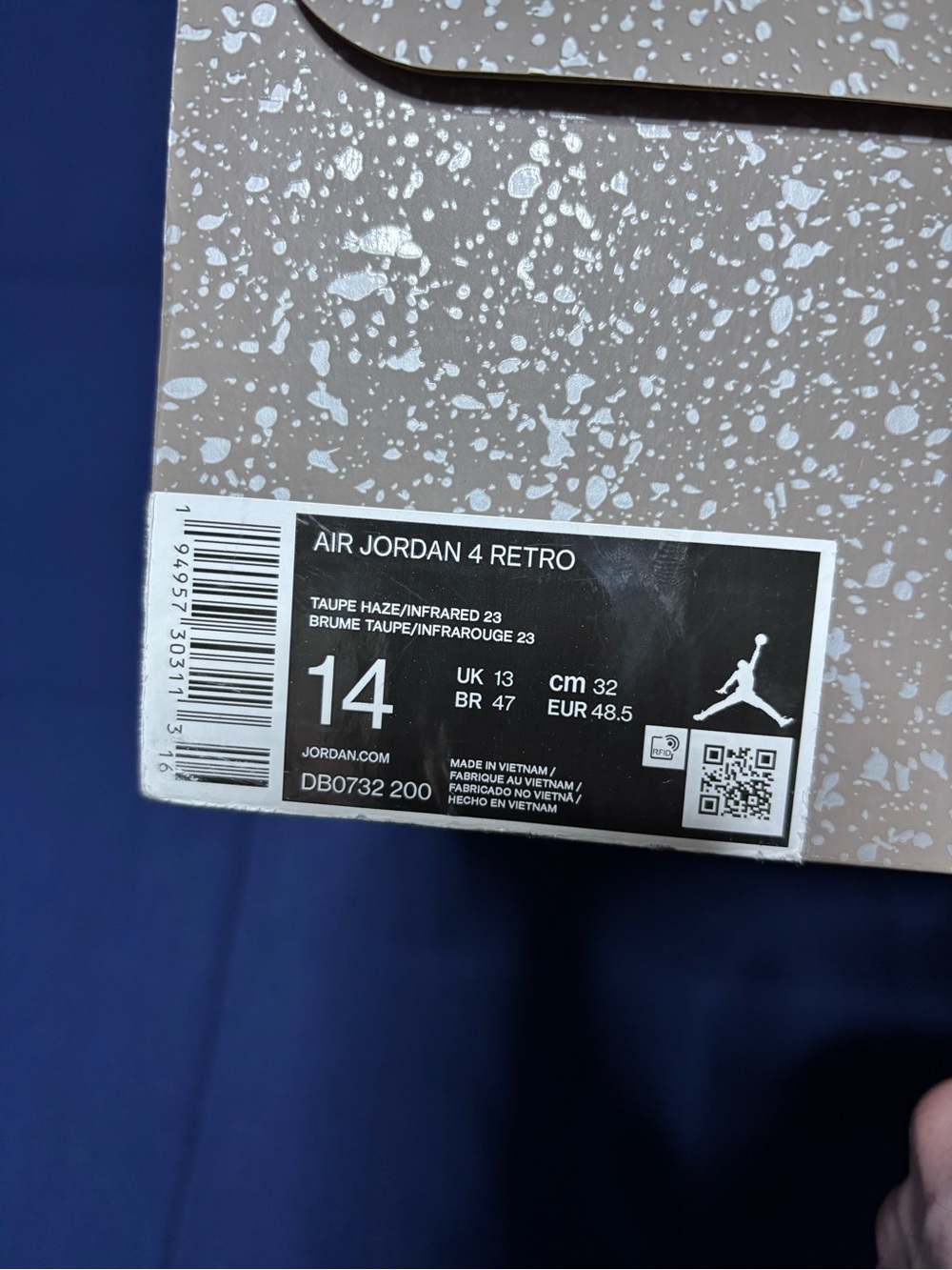 Jordan 4 Retro Taupe Haze 2021 Size 14 - Picture 9 of 9